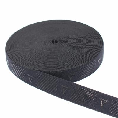 China Elastic Non Slip Elastic Band With Silicone Tape Print for sale