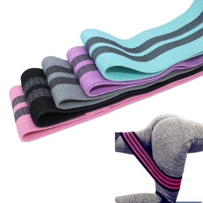 China Custom Logo Non Slip Fabric Elastic Elastic Band Durable Gym Booty Exercise Bands Fitness Equipment Home Gym For Women for sale