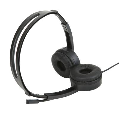 China Adjustable Headband Headband Customized Headset For Call Center Phone With Wired Earpiece And Microphone for sale