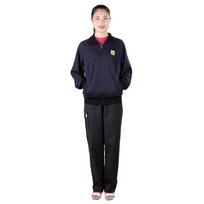 China Eco-Friendly Winter Safety Dark Blue Coat ESD Anti-Static Short Jacket for sale