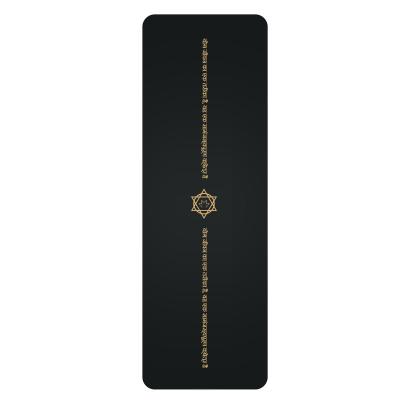 China NO--fade D04-NYB Wear Resistant Black Rubber PU Yoga Mat for sale