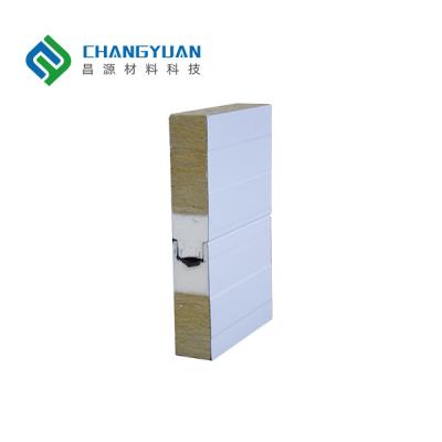 China Lightweight Fireproof PU Sandwich Wall Panel Thickness 50/75/100mm for sale