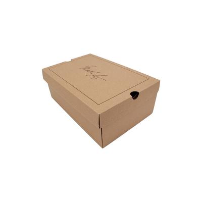 China Recycled Materials Custom Recycled Corrugated Paper Box Shoes Apparel Packaging Mailer Box With Color Printing for sale