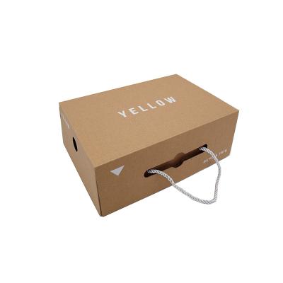 China Recycled Materials Wholesale Custom Paper Gift Box Corrugated Clothes Shoes Ad Shipping Boxes Packaging for sale