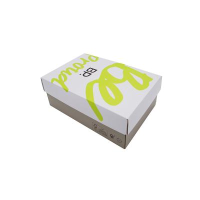 China Recycled Materials Wholesale Kraft Custom Mailing Foldable Single Shoe Packaging Box Corrugated Paper For Shoes for sale