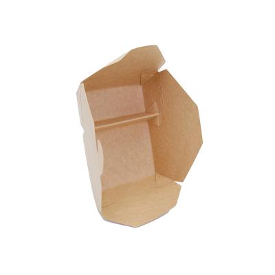 China Recycled Materials Wholesale Customized Disposable Chicken Hamburger Nuggets Food Grade Paper Packaging Box for sale