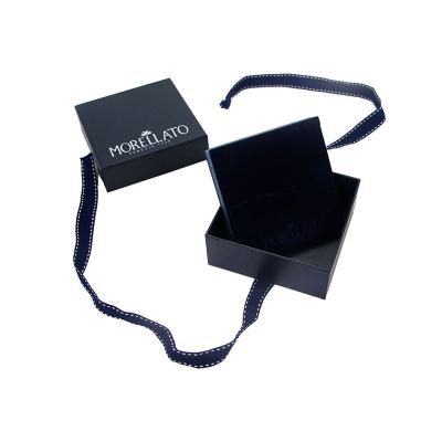 China Recycled Materials Gift Package Box Black Color Smart Watch Package Rigid Box With Logo Customized for sale