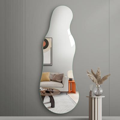 China High Definition Large Size Irregular Minimalist Full Body Mirror Full Body Mirror Body Mirror for sale