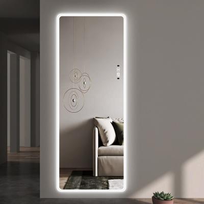 China High Quality Cheap Price Home Decoration Illuminated Integral Floor Standing Dressing Mirror for sale