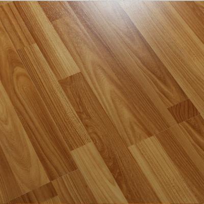 China Moisture Resistance Two Strips Laminate Flooring Modern Style 7mm Easy Click 8mm Waterproof Laminate Flooring For Indor for sale