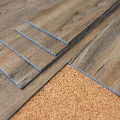 China High Quality Gray Brown 2mm 3mm LVT/LVP Kitchen Bathroom Flooring PVC Planks Waterproof Vinyl Flooring Tiles Self Adhesive Anti-Slip Wear Resistant for sale