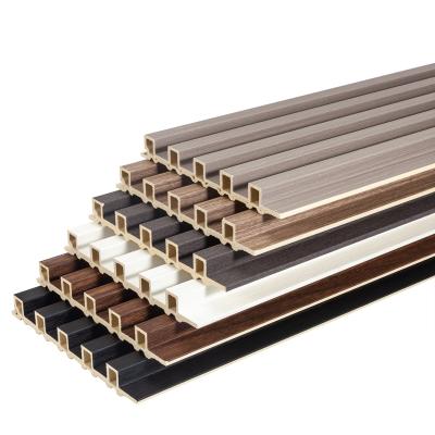 China Environmental Protection High Quality Indoor Decoration Waterproof Wood Plastic Composite Cladding Fluted WPC Wall Panel for sale