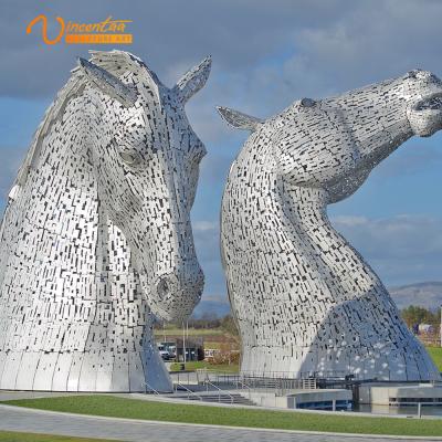 China Europe Vincentaa 2021 New Pop Stainless Steel Horse Sculpture Andy Scott Kelpies Statue For Sale for sale