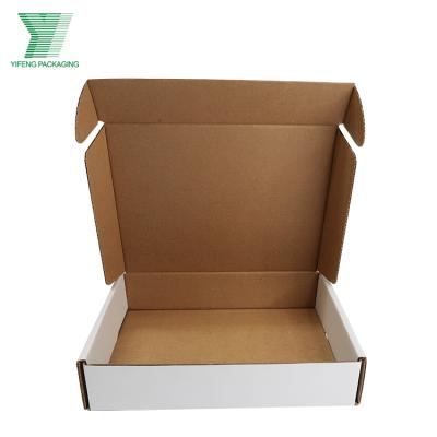 China Recyclable Fast Deliver To Local Mailing Mailing Boxes Corrugated Cardboard Boxes Plain White Craft Paper Mailbox for sale