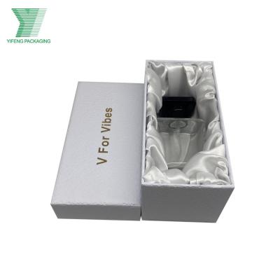 China Recyclable Amazon Branded Packaging Box Custom Cosmetic Paper Box Perfume Essential Gift Boxes With Silk Lining Insert for sale