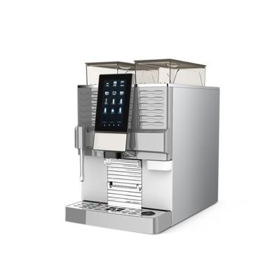 China Hotel Top Selling China One Click Make Cappuccino Latte 450ml/min Hot Water Efficiency Fully Automatic Coffee Machine for sale