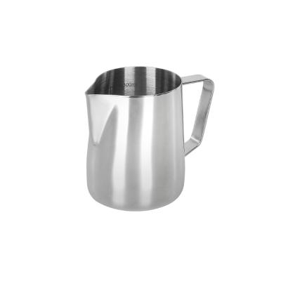 China Multi-sizes Espresso Coffee Milk Pitcher Viable Frother Steam Jug Stainless Steel Milk Coffee Pot Heater for sale