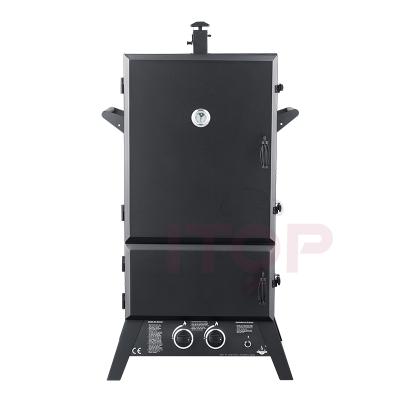 China Industrial Smoker Oven Smoke Smallsmoke House Meat Smoker Oven Cast-Iron Commercial Wood Smoker Automatic Chamber Machine Smoker for sale