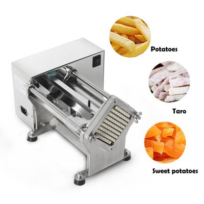 China GZKITCHEN Viable Commercial Electric Cutter Fry Machine Stainless Steel Kitchen Potato Cutter Potato Slicer with 3 Blades for sale