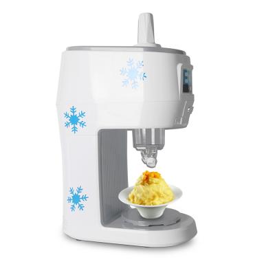 China Outdoor Semi-automatic Electric Shaved Ice Crusher 70kgs/h Snowflake Maker Smoothies Snowflake Shaved Ice Crusher for sale