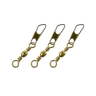 China Japan Cheap Quality Accessories AGITEK Fishing Tackle Free Sample Gold Terminal Fishing Barrel Swivels Supporting Snap for sale