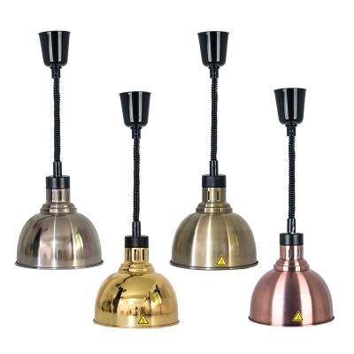 China Commercial Kitchen Easily Cleaned Telescopic Hanging Heater Lamps / Shake Food Hanging Heater Heat Lamp For Sale for sale