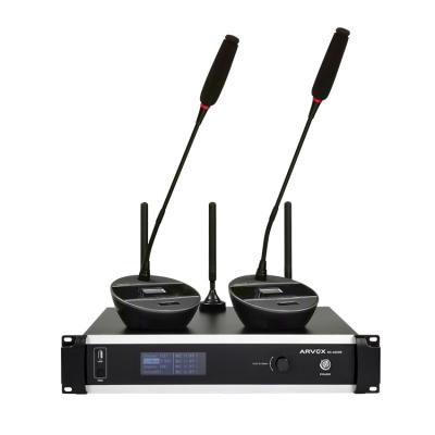 China Optional Automatic Tracking Digital Discussion UHF Tabletop Conference Microphone Radio for sale