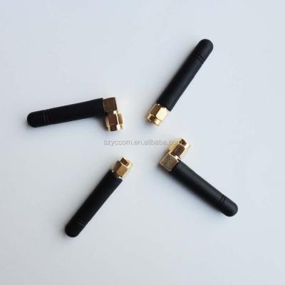 China small WiFi antenna / short rubber 2.4GHz antenna with SMA connector external antenna 50mm for sale