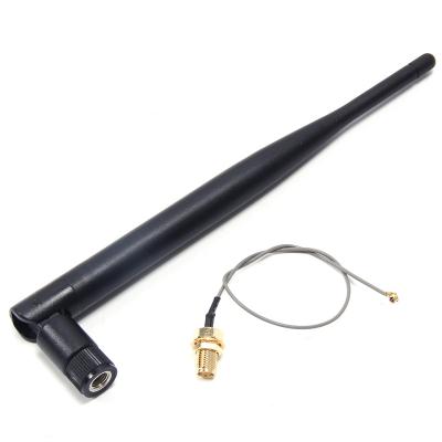 China 5dbi gain WIFI 868mhz LoRa Antenna Rubber Duck 915 MHz antenna with SMA connector 12*197mm for sale