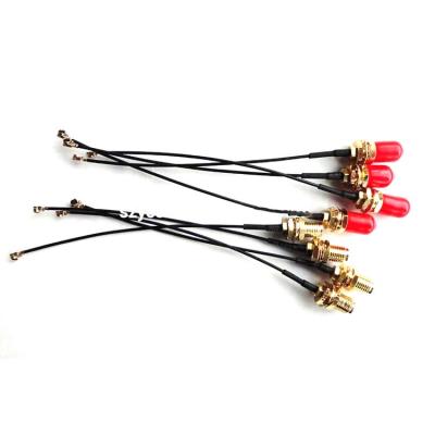 China Factory Price RG1.13/RG174/RG178/RG179 RP-SMA Female Connector SMA to U.Fl Adapter RF 1.13MM Mini Coaxial Cable for sale