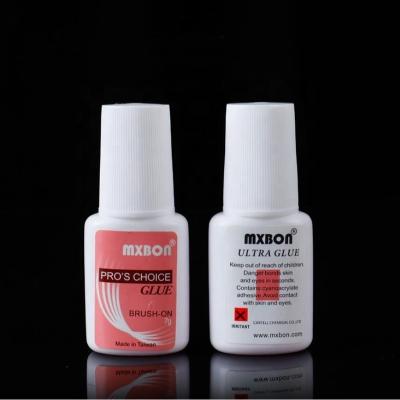 China Easy Apply 7ml Mini Strong Adhesive Fake Acrylic False Nail Tip Glue For Manicure Decoration With Brush Inside for sale