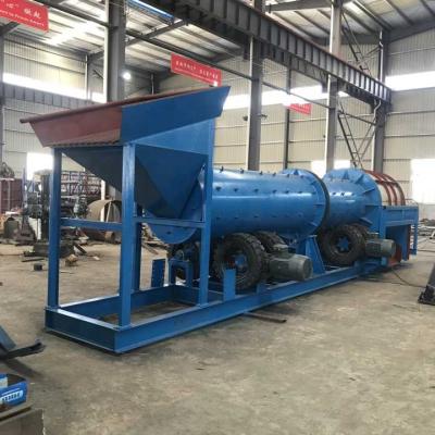 China DR Congo Alluvial Chrome plant ore trommel scrubber for chromite mineral washing for sale