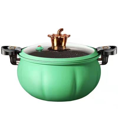 China Sustainable Creative Micro Pot Household Multi Functional Pumpkin Soup Pot Round Dudu Cooked Built-in Boiling Non Stick Press for sale