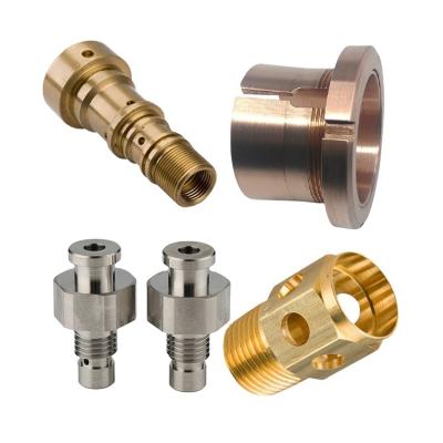 China High Precision Aluminum Metal Service OEM CNC Milling Turning Brass Machining Spare Parts for sale