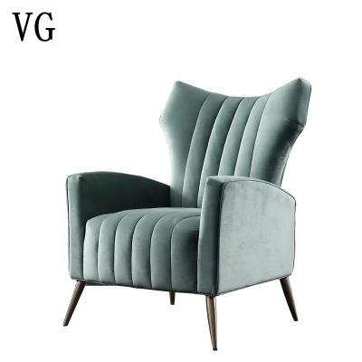 China Modern fashion upholstered comfortable lounge chairs for bedroom with living room furniture for sale