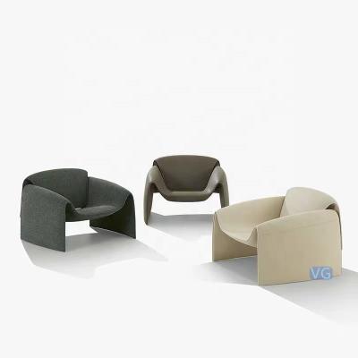 China Art Modern Sponge Modern Italian Design Lounge Chair High Density Living Room Chair for sale