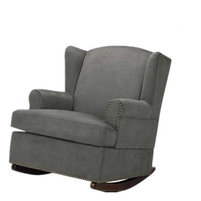 China Leisure Chair Bedroom Furniture Leisure Rocking Chair Rocking Chair With Wooden Legs for sale