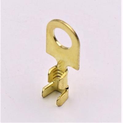 China Customized Metal Pressing Brass Terminal Parts For Electrical Outlet for sale