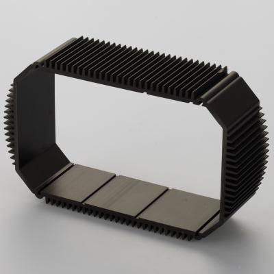 China Radiator Extrusion Aluminum Heatsink with Anodized Black for sale