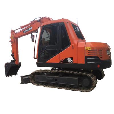 China Doosan 8 Ton Crawler Excavator Used Doosan DX80 Excavator Construction Excavator Made In Japan 0.32mÂ ³ for sale