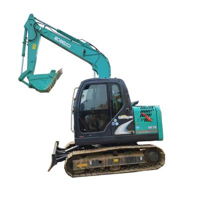 China Japanese used construction equipment Kobelco SK75 crawler excavator machine / KOBELCO Japanese excavator for sale 0.4mÂ ³ for sale