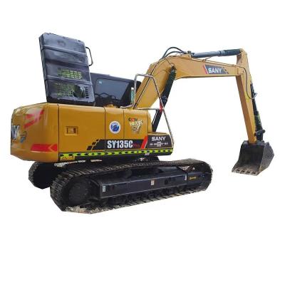 China Used Excavator SY135C 13.5 Ton Yield Running Condition Good Good Second Hand SANY SY135C Excavator For Sale 0.22-0.7 mÂ ³ for sale