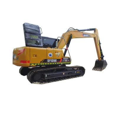 China 13 Ton Excavator Used SANY SY135C Used Excavator With Good Price For Sale 0.22-0.7 m² ³ for sale