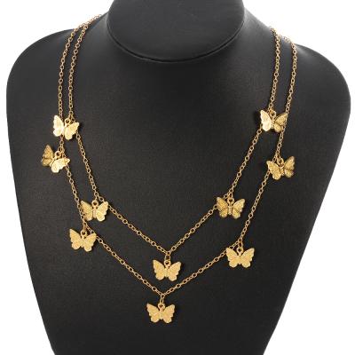 China BOHEMIA Fashion Multi Layer Butterfly Choker Necklaces For Women Necklace Design Jewelry Gift Wholesale New for sale