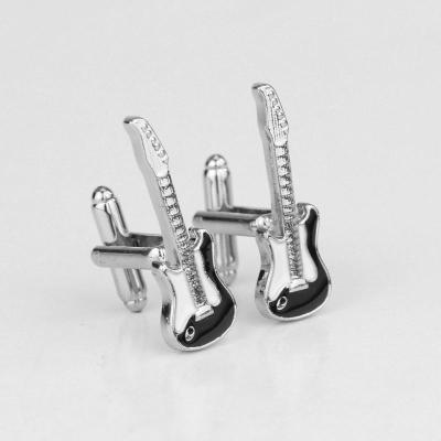 China Violin Cufflinks Men's Concert Suit Shirt Buttons Trend Black and White Classic Gift Souvenir Gifts Promotion Musical Instruments Musical Instruments for sale