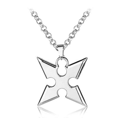 China High Quality Kingdom Hearts Sora Keyblade Weapon Necklaces Silver Color Game Pendant Gift For Game Lovers for sale