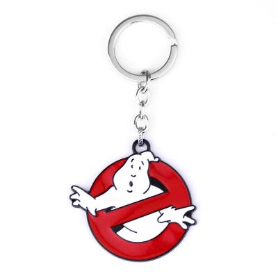 China Environmental Friendly Alloy Enamel Ghostbusterss Movie Key Chain For Fans Cosplay Souvenir Enamel Key Chain For Fans Cosplay for sale