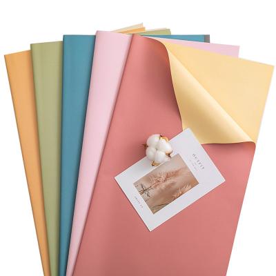 China Best Selling Floral Waterproof Design Flower Waterproof Double Sided Kraft Paper for sale