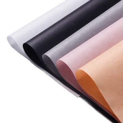 China Waterproof Light Flower Waterproof Hot Selling Colorful Soft Texture Waxed Kraft Paper for sale