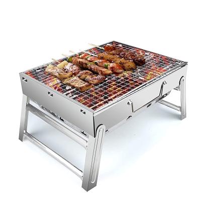 China Easily Cleaned Outdoor Desktop Table Top Stainless Steel Smoker BBQ For Picnic Garden Patio Camping Travel for sale